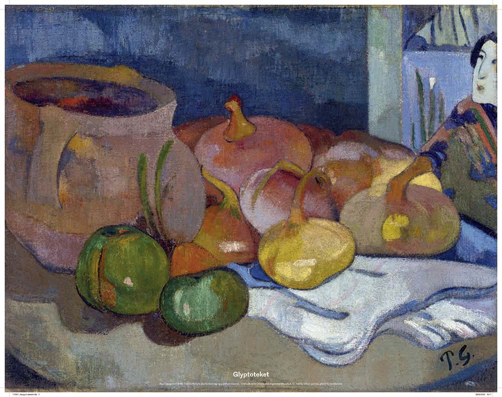 Buy Paul Gauguin Poster Of Still Life With Onions And Japanese Woodcut